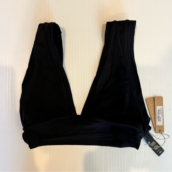 Skims Bralette Womens size XXS Black Summer Mesh Plunge - Picture 3 of 7